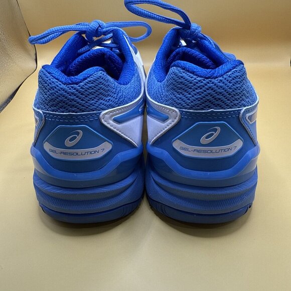 Asics Gel-Resolution 7 Women's Size 9 Tennis Shoes White Blue - Picture 8 of 12